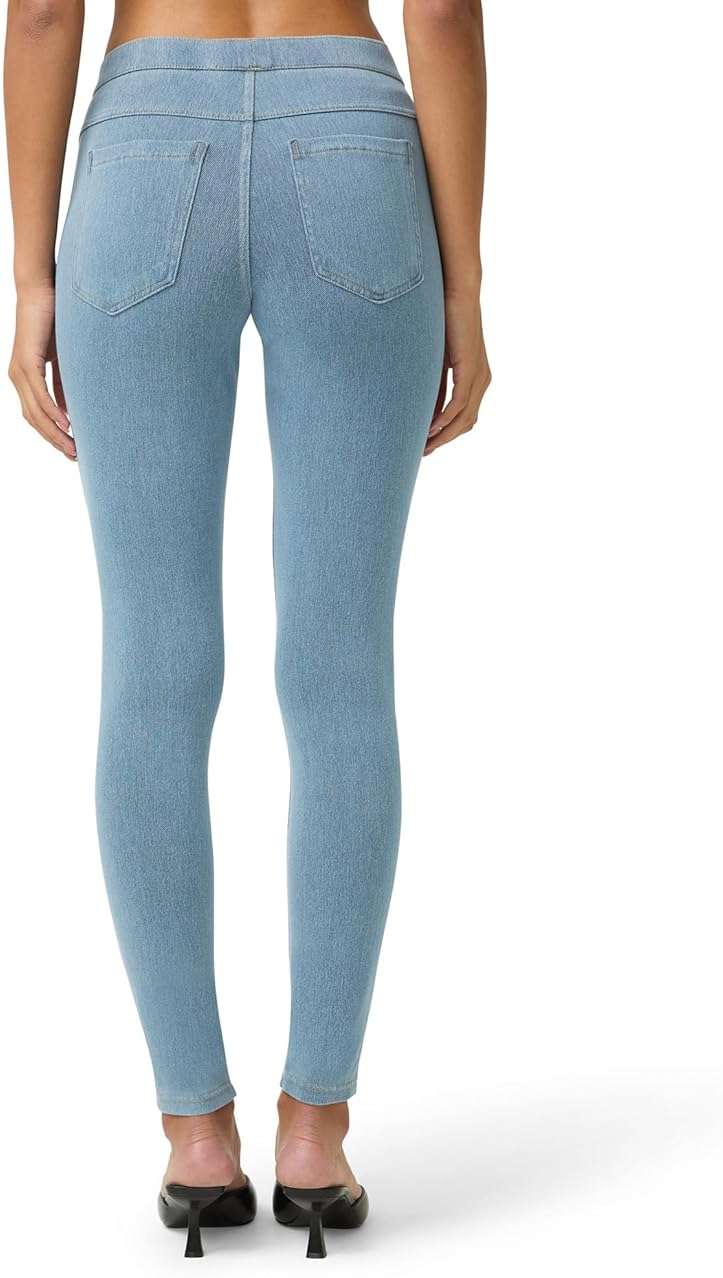 No nonsense Women’s Classic Denim Leggings, Jeggings for Women with Real Back Pockets, High Waisted Stretch Jeans - Image 2