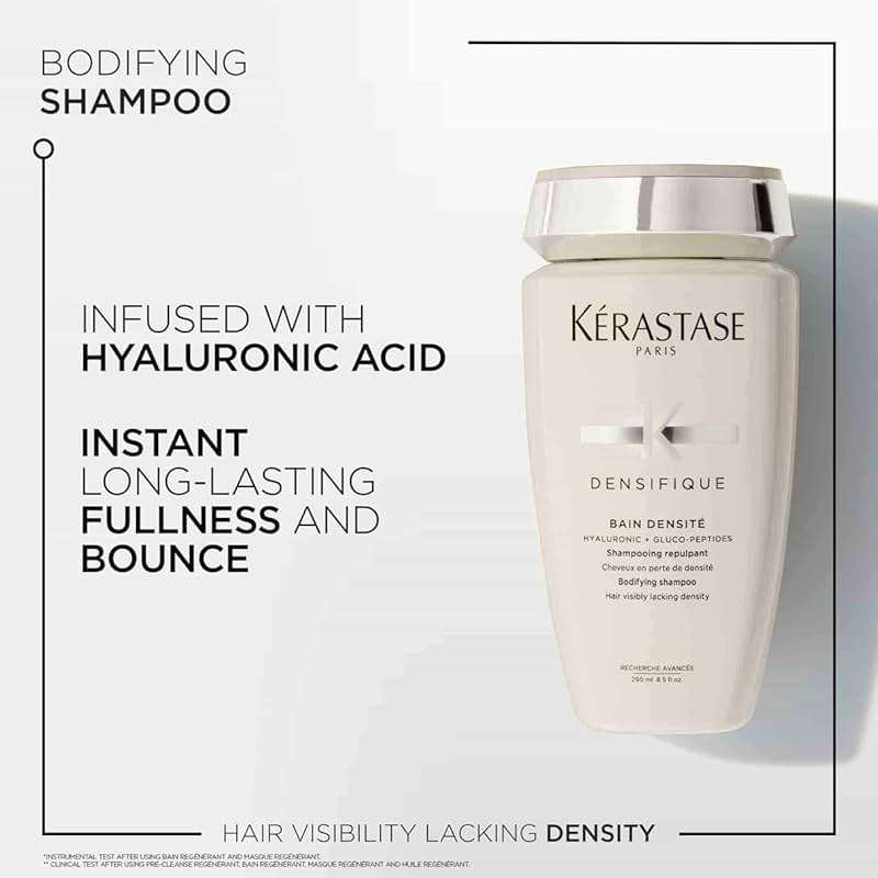 Kerastase Densifique Densité Shampoo - Thickening & Strengthening Shampoo For Fine & Thinning Hair, Removes Build-Up, Hydrates and Adds Shine, With Hyaluronic Acid & Ceramides - Image 4