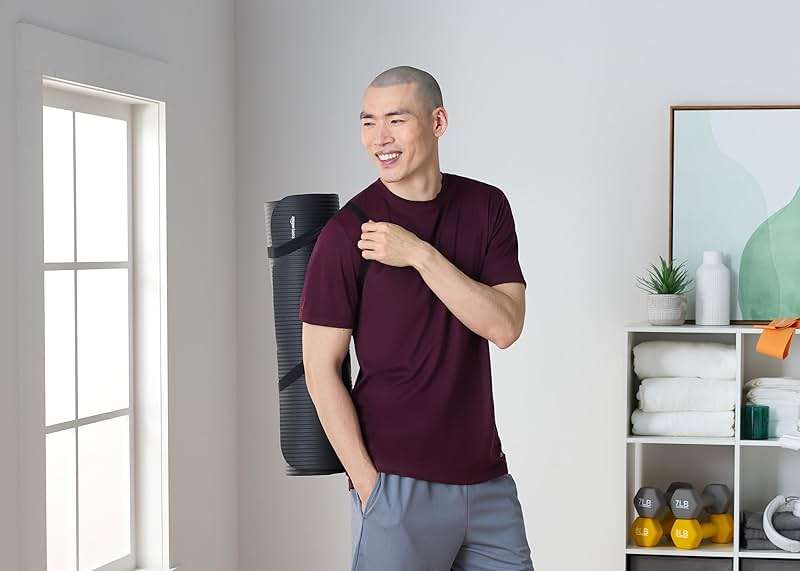 Amazon Basics Extra Thick Exercise Yoga Mat with Carrying Strap - Image 5