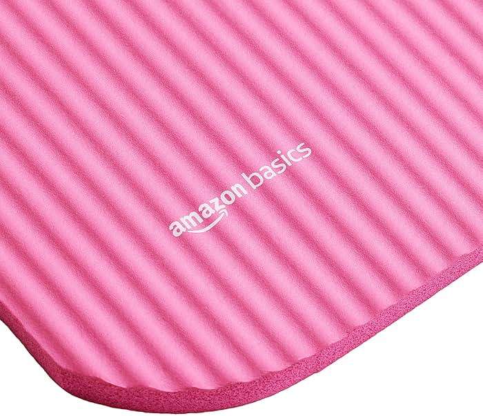 Amazon Basics 1/2 Inch Extra Thick Exercise Yoga Mat with Carrying Strap, Cushioned Support, for Fitness and Gym Workouts - Image 5