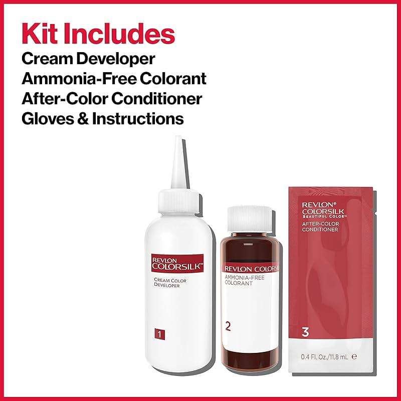 Revlon Colorsilk Beautiful Color, Permanent Hair Dye with Keratin, 100% Gray Coverage, Ammonia Free, 30 Dark Brown - Image 6