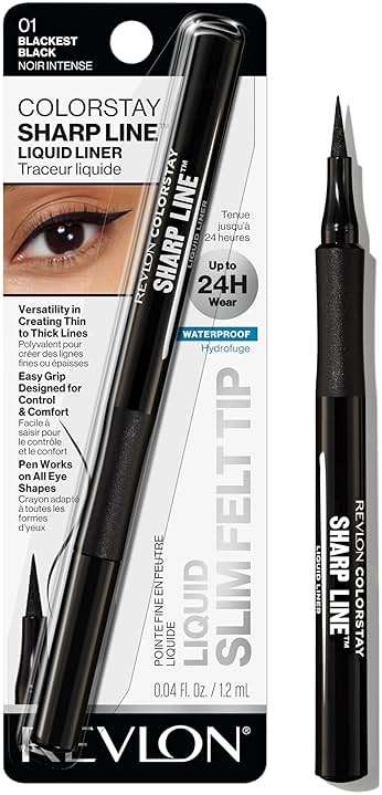 Revlon Liquid Eyeliner Pen, ColorStay Sharp Line Eye Makeup, Waterproof, Smudge-proof, Longwearing with Slim Tapered Tip, Sharp Line - Image 1
