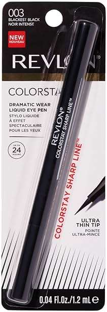 Revlon Liquid Eyeliner Pen, ColorStay Sharp Line Eye Makeup, Waterproof, Smudge-proof, Longwearing with Slim Tapered Tip, Sharp Line - Image 2