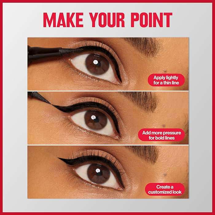 Revlon Liquid Eyeliner Pen, ColorStay Sharp Line Eye Makeup, Waterproof, Smudge-proof, Longwearing with Slim Tapered Tip, Sharp Line - Image 9