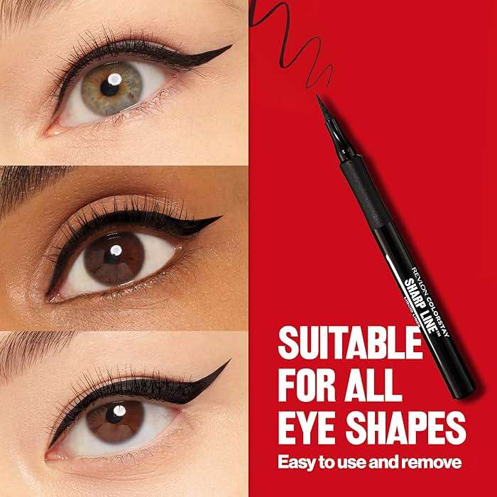 Revlon Liquid Eyeliner Pen, ColorStay Sharp Line Eye Makeup, Waterproof, Smudge-proof, Longwearing with Slim Tapered Tip, Sharp Line - Image 10