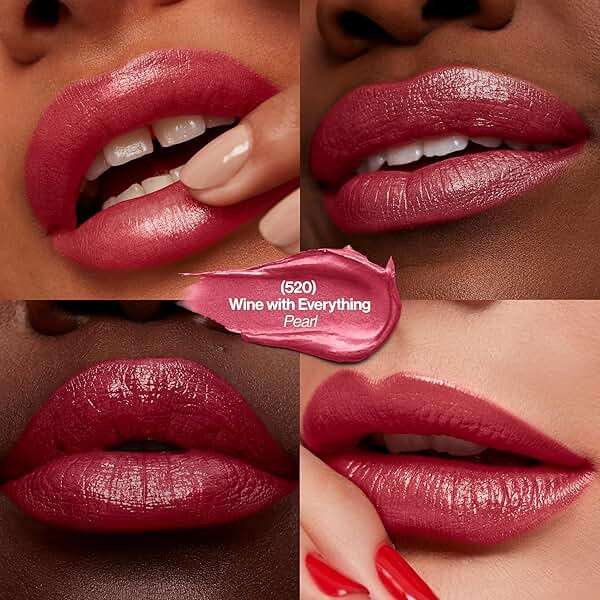 Revlon Super Lustrous Lipstick, Creamy Formula For Soft, Fuller-Looking Lips, Moisturized Feel, 520 Wine With Everything, 0.15 oz - Image 2