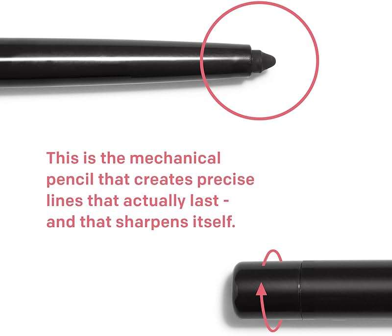 Almay All-Day Eyeliner Pencil, Smudge Proof, Waterproof Eye Makeup, Hypoallergenic, Built-In Sharpener, 205 Black, 0.01 oz - Image 5