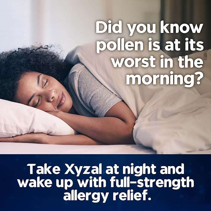 Xyzal 24 Hour Allergy Relief Medicine, Original Prescription Strength Antihistamine, Levocetirizine Dihydrochloride Tablets 5 mg, 55 Count - Image 7