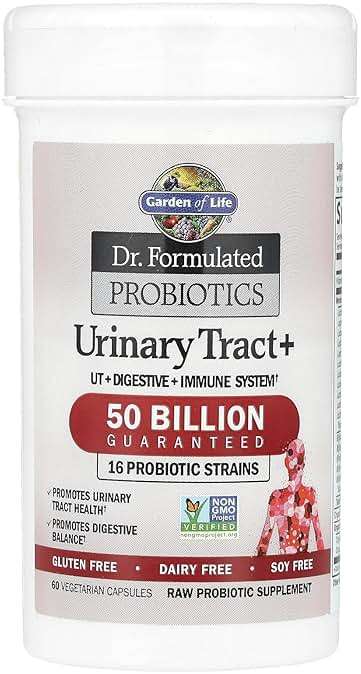 Garden of Life Dr. Formulated Probiotics Urinary Tract+ - 50 Billion CFU - Supports Digestive, Immune & Urinary Tract Health - Shelf Stable - 60 Vegetarian Capsules - Image 4