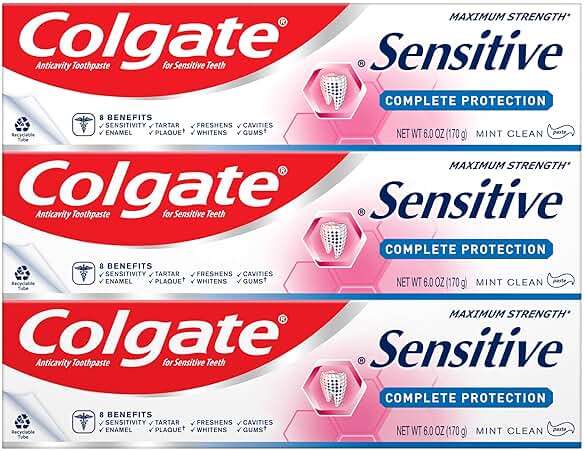 Colgate Sensitive Toothpaste, Complete Protection, Mint - 6 Ounce (Pack of 3) - Image 10