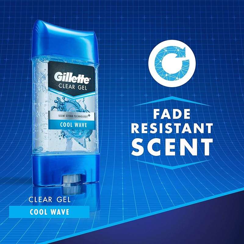 Gillette Antiperspirant Deodorant for Men, Cool Wave Scent, Clear Gel, 3.8 Oz (Pack of 3) - Image 8