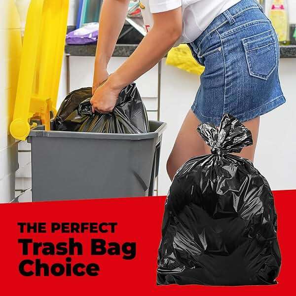 ToughBag 55 Gallon Trash Bags, 2.5 Mil Contractor Bags - 50 Count, Large 55-60 Gallon Trash Can Liners, Black Contractor Garbage Bags, 38 x 58" - Made in USA - Image 6