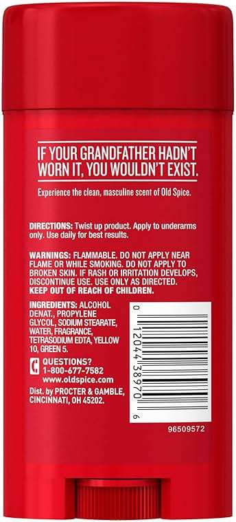 Old Spice Classic Deodorant for Men, 24hr Sweat & Odor Protection, Long Lasting Freshness, Clean & Masculine Fragrance, Original Scent, 3.25 oz (Pack of 2) - Image 7