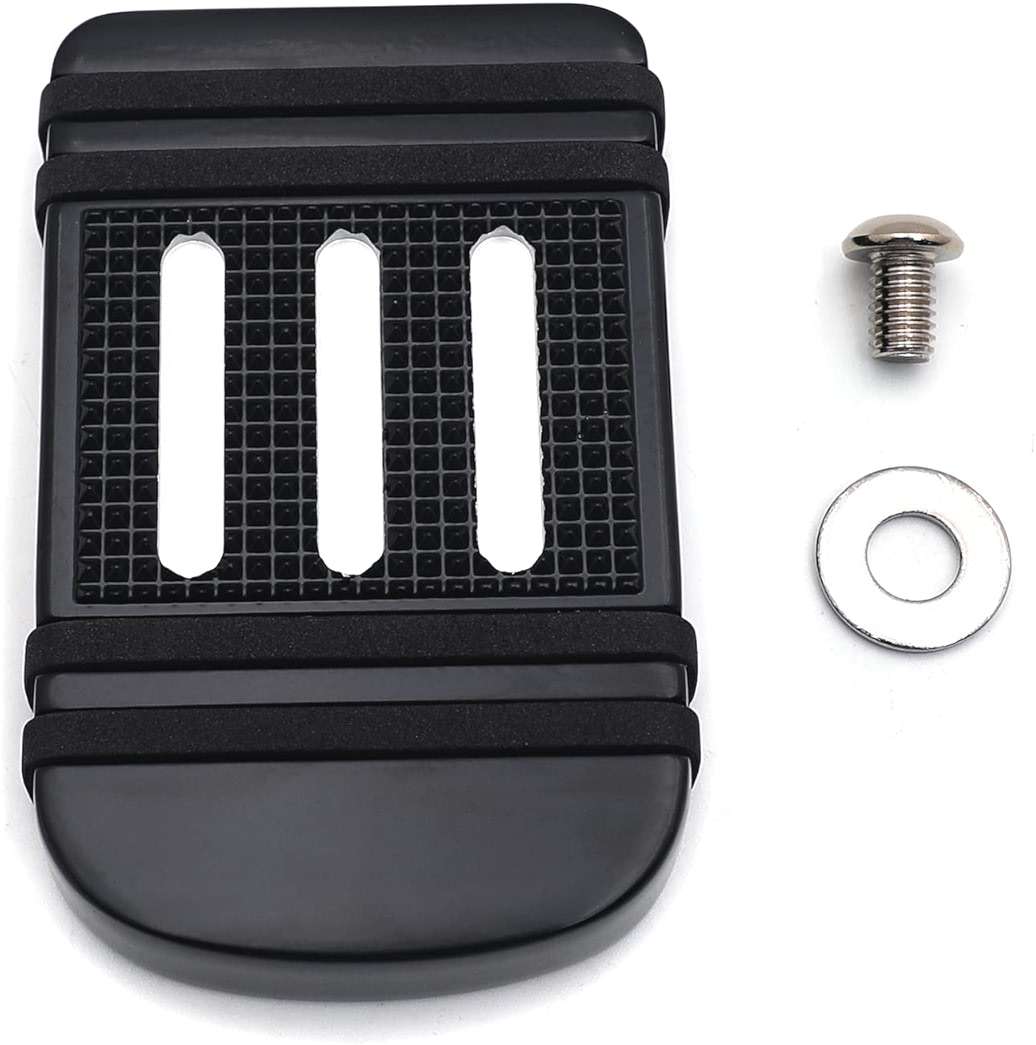 HTTMT MT216-100-BK Style 100- Black Large Brake Pedal Pad Compatible with Harley 1980-2017 Touring Trike (Road King/CVO Street Glide/Road Glide FLTRX) - Image 4