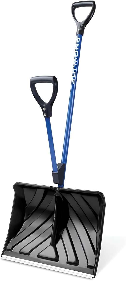 Snow Joe Snow Shovel with 18-Inch Blade and Assist Handle, 3.5 Lbs - Heavy-Duty Lightweight Shoveling Tool for Ice Removal, Shovelution SJ-SHLV01 - Image 1