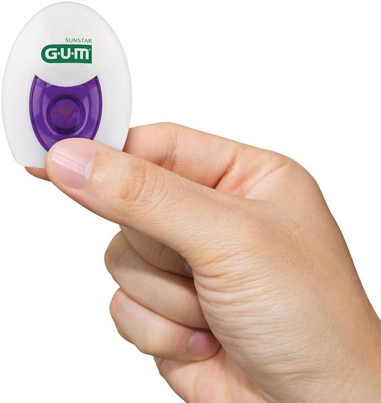 GUM Expanding Dental Floss, Waxed Woven Floss for Adults, Plaque Remover for Tight Spaces Between Teeth, Unflavored, 1 Count - Image 5