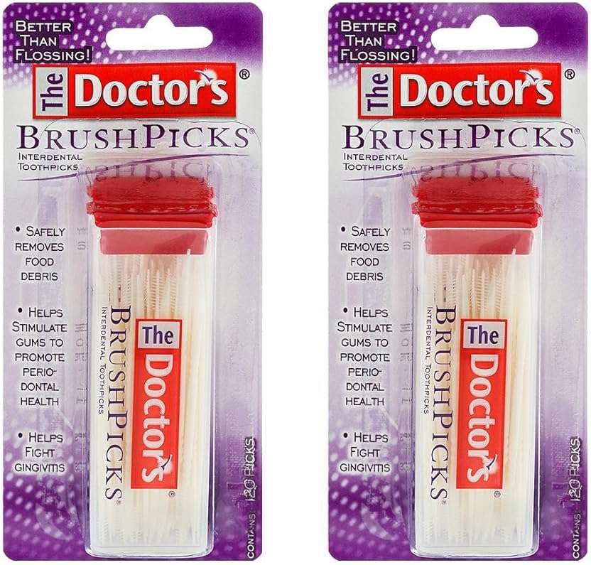 The Doctor's BrushPicks Interdental Toothpicks, 120-Picks per Pack (2-Pack) - Image 1