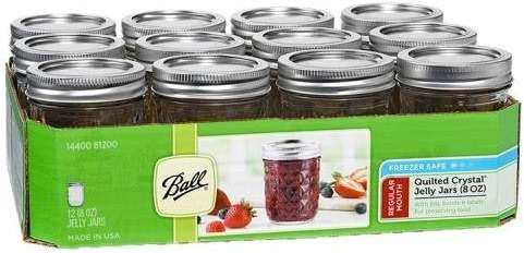 Ball Jar Quilted Crystal Jelly (Case of 12), 8 oz - Image 2