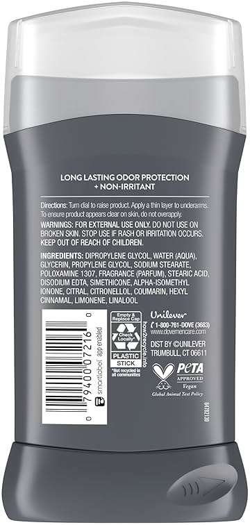 DOVE MEN + CARE Deodorant Stick for Men Clean Comfort 4 Count Aluminum Free 72-Hour Odor Protection Mens Deodorant with 1/4 Moisturizing Cream 3 oz (Pack of 4) - Image 2