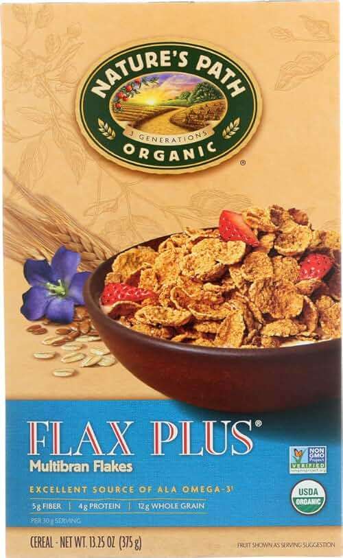 Nature's Path, Organic, Flax Plus Multibran Flakes Cereal, 13.25 oz (375 g) - 2pc - Image 1