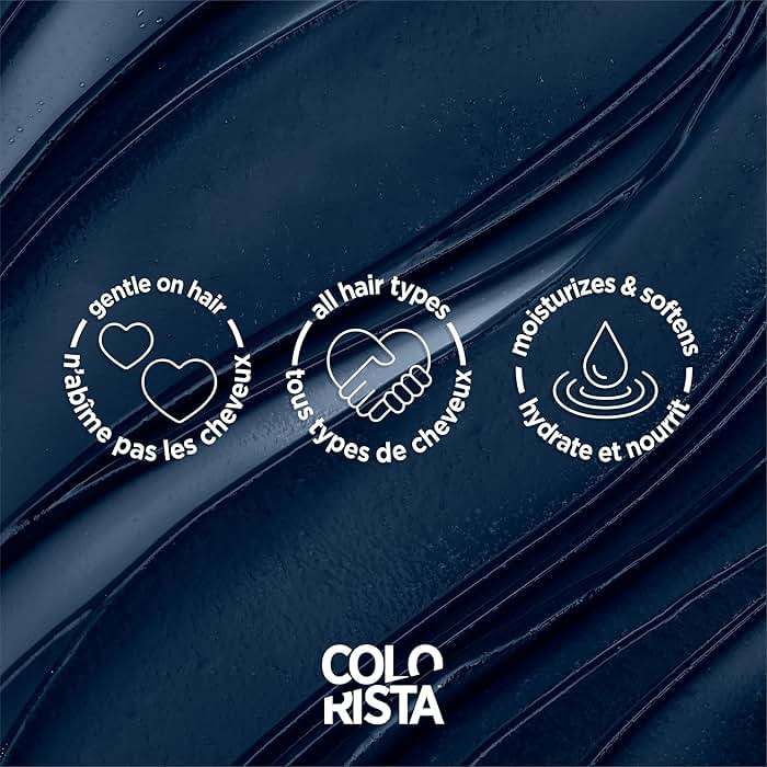 L'Oreal Paris Colorista Semi Permanent Hair Color for Bleached or Blonde Hair, Color Depositing Hair Mask Formula, Blue - Image 4