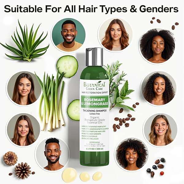 Rosemary & Lemongrass Hair Growth Shampoo for Thinning Hair, Strengthening & Volumizing, Made in USA - Image 4