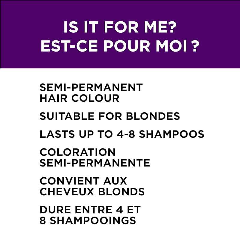 L’Oreal Paris Colorista Semi Permanent Hair Color for Bleached or Blonde Hair, Color Depositing Hair Mask Formula, Purple - Image 6