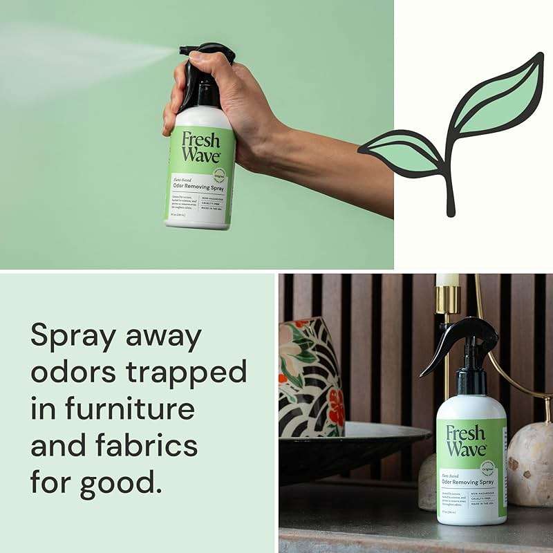 Fresh Wave Original Scent Odor Removing Spray, 8 fl. oz. | Pack of 2 | Odor Absorber for Home, Furniture, Fabrics & Trash | Safer Odor Relief - Image 3