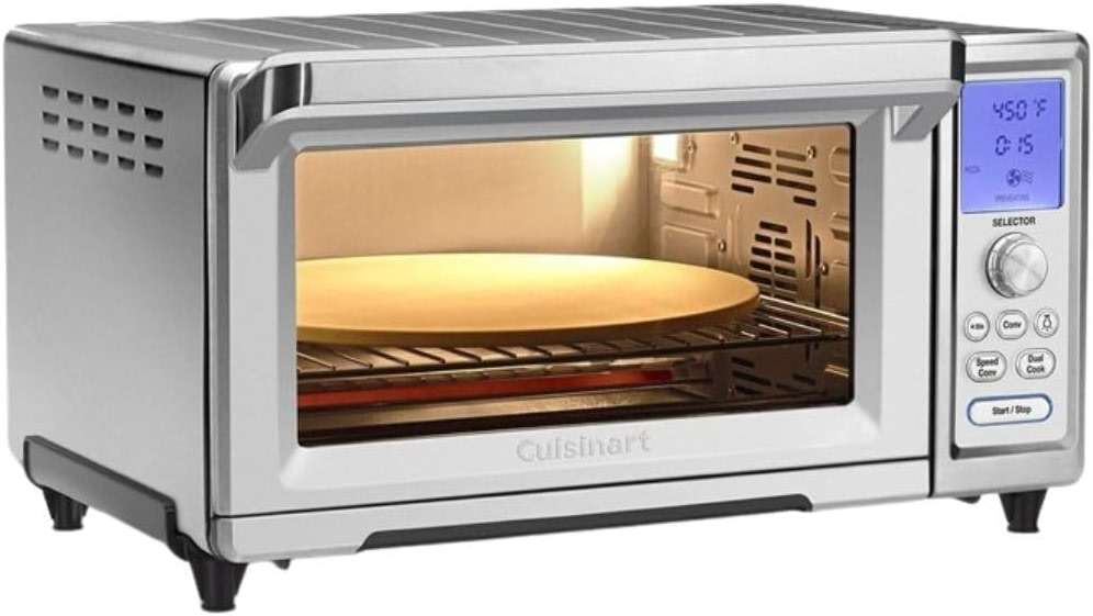 Cuisinart Chef’s Convection Toaster Oven, 1800-Watt Electric Oven with 15 Cooking Functions, Fits 13" Pizza, 9"x13" Baking Pan, and Full-Size Chicken, Nonstick Interior, TOB-260N1NAS, Stainless Steel - Image 1