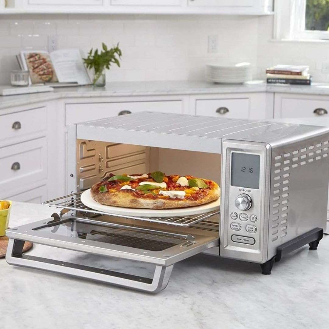 Cuisinart Chef’s Convection Toaster Oven, 1800-Watt Electric Oven with 15 Cooking Functions, Fits 13" Pizza, 9"x13" Baking Pan, and Full-Size Chicken, Nonstick Interior, TOB-260N1NAS, Stainless Steel - Image 2