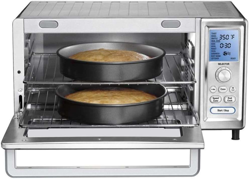 Cuisinart Chef’s Convection Toaster Oven, 1800-Watt Electric Oven with 15 Cooking Functions, Fits 13" Pizza, 9"x13" Baking Pan, and Full-Size Chicken, Nonstick Interior, TOB-260N1NAS, Stainless Steel - Image 5