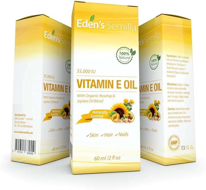 Eden's Semilla Natural Vitamin E Oil - 60ml - Image 3