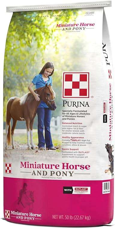 Purina Mini Horse & Pony Feed, All Ages & Lifestyles, Amplify for High Fat, Outlast for Gastric Health, 50lb - Image 3
