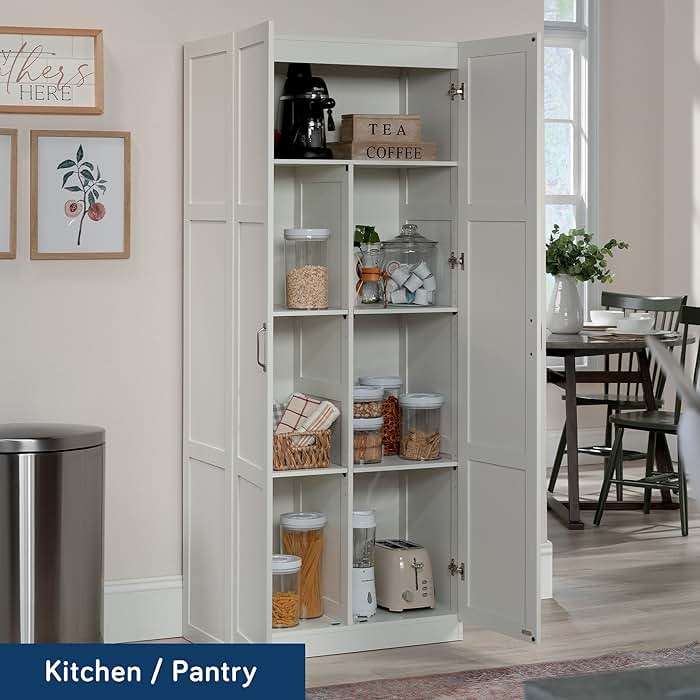 Sauder Select Storage Cabinet/ Pantry cabinets, White finish - Image 6