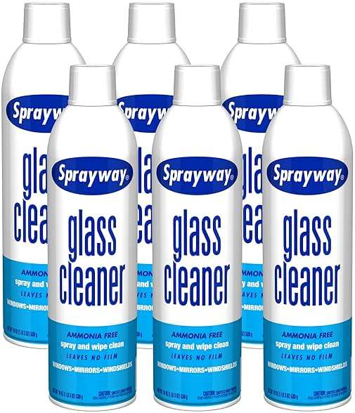 Sprayway Glass Cleaner with Foaming Spray for a Streak-Free Shine for Home and Automotive Use, 19 oz., Pack of 6 - Image 1