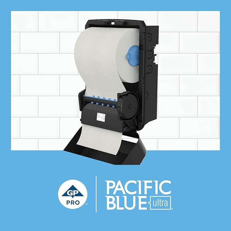 Pacific Blue Ultra by Georgia-Pacific PRO 8” High-Capacity Paper Towel Rolls, White, 1150 Linear Feet Per Roll, 6 Rolls Per Case, 26490 - Image 3
