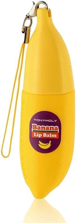 TONYMOLY Magic Food Banana Mini Lip Balm, Hydrating & Moisturizing Korean Lip Care with Shea Butter & Vitamin E, Travel Size, Fruit-Infused Lip Treatment - Image 1