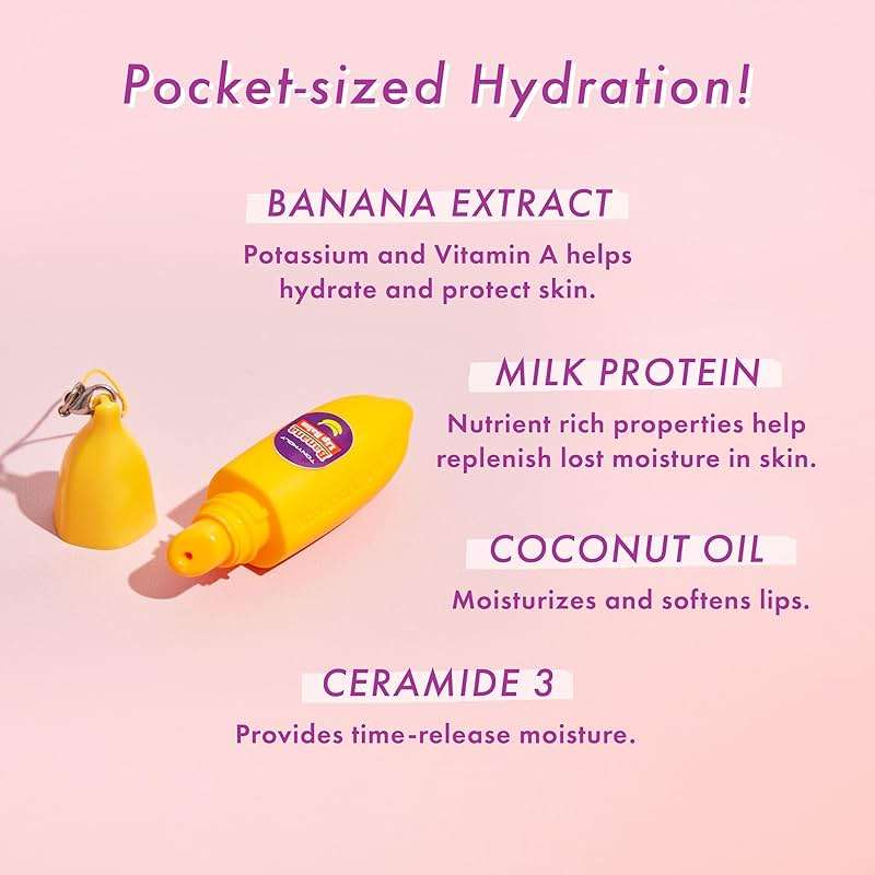 TONYMOLY Magic Food Banana Mini Lip Balm, Hydrating & Moisturizing Korean Lip Care with Shea Butter & Vitamin E, Travel Size, Fruit-Infused Lip Treatment - Image 8