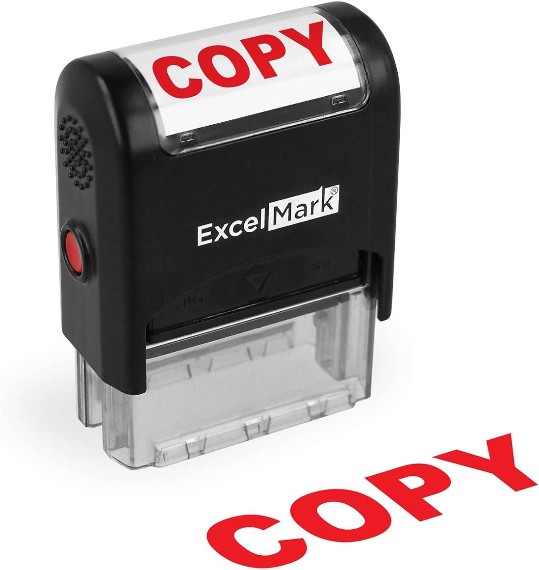 ExcelMark Copy Stamp Self-Inking Rubber Stamp - Red Ink for Office Use, Ideal for Efficient Document Management with Copy Stamps, Perfect for Professional Settings - Image 1
