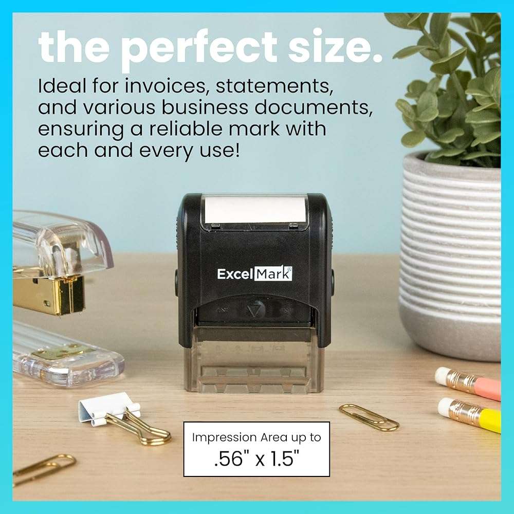 ExcelMark Copy Stamp Self-Inking Rubber Stamp - Red Ink for Office Use, Ideal for Efficient Document Management with Copy Stamps, Perfect for Professional Settings - Image 3