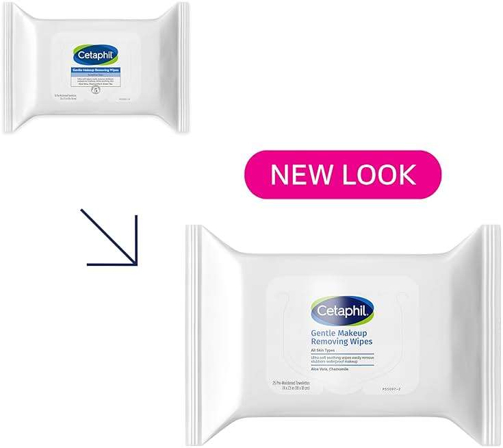 Cetaphil Gentle Makeup Removing Face Wipes, Daily Cleansing Facial Towelettes Gently Remove Makeup, Fragrance and Alcohol Free, 25 Count - Image 2
