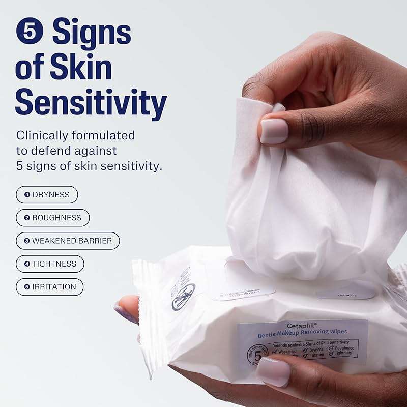 Cetaphil Gentle Makeup Removing Face Wipes, Daily Cleansing Facial Towelettes Gently Remove Makeup, Fragrance and Alcohol Free, 25 Count - Image 3