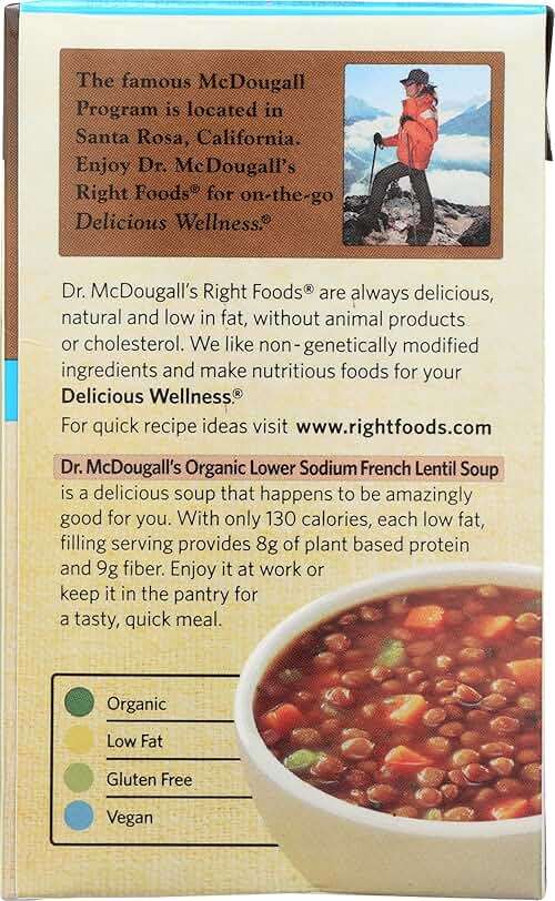 Dr Mcdougalls, Organic Low Sodium French Lentil Soup, 18 Ounce - Image 4