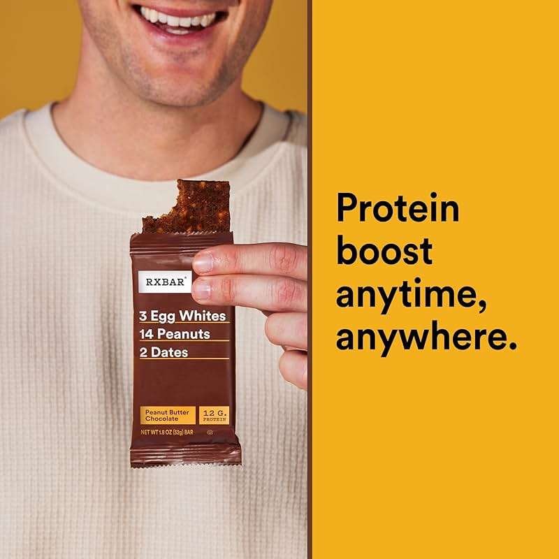 RXBAR Protein Bars, Protein Snack, Snack Bars, Peanut Butter Chocolate, 22oz Box (12 Count) - Image 5