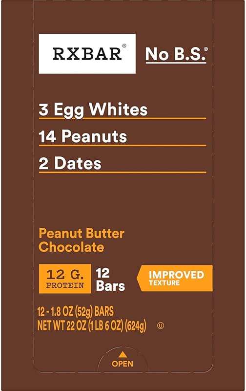 RXBAR Protein Bars, Protein Snack, Snack Bars, Peanut Butter Chocolate, 22oz Box (12 Count) - Image 8