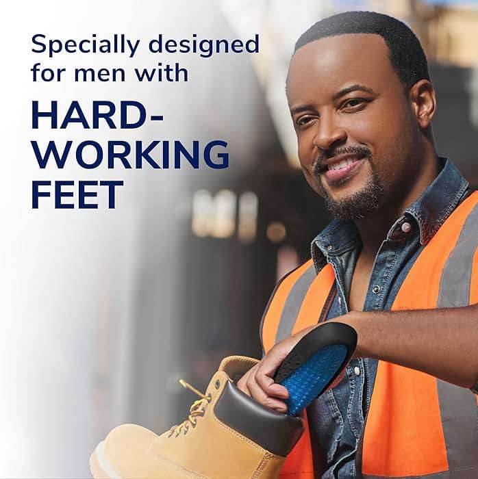 Dr. Scholl's Work All-Day Superior Comfort Insoles (with) Massaging Gel, Men, 1 Pair, Trim to Fit - Image 2