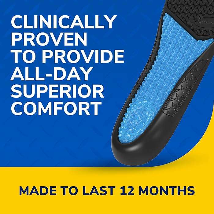 Dr. Scholl's Work All-Day Superior Comfort Insoles (with) Massaging Gel, Men, 1 Pair, Trim to Fit - Image 3