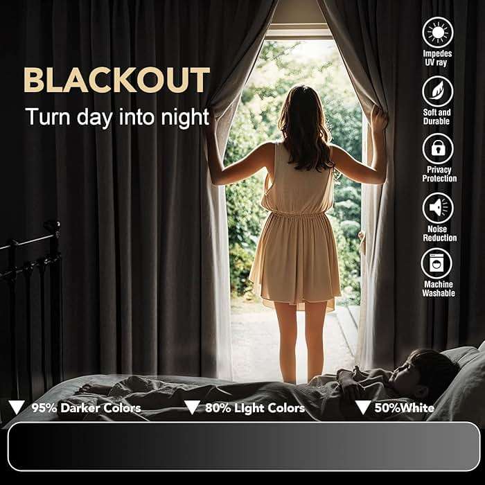H.VERSAILTEX Blackout Curtains Thermal Insulated Window Treatment Panels Room Darkening Blackout Drapes for Living Room Back Tab/Rod Pocket Bedroom Draperies, 52 x 84 Inch, Light Sage, 2 Panels - Image 4