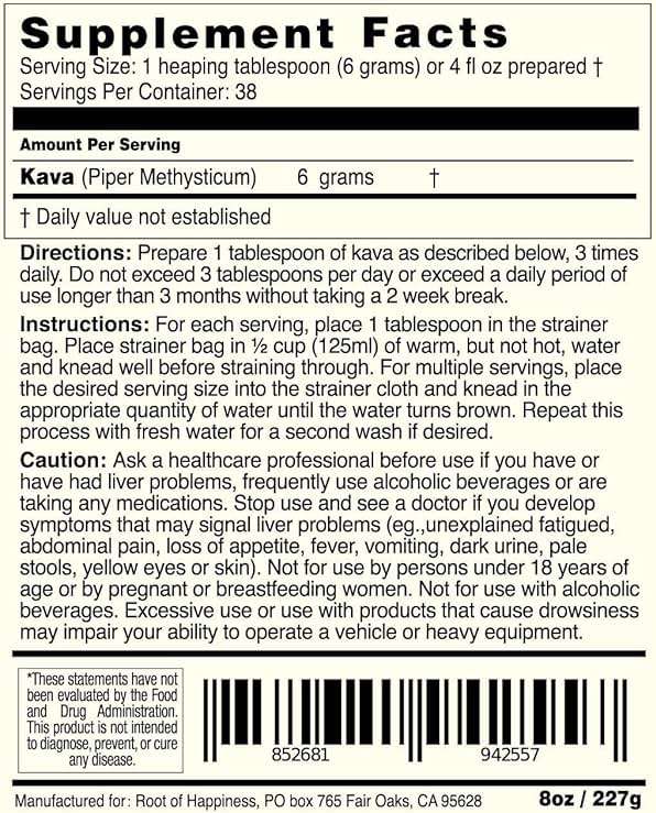 Superior Vanuatu Kava Powder - 1/2lb - Image 3