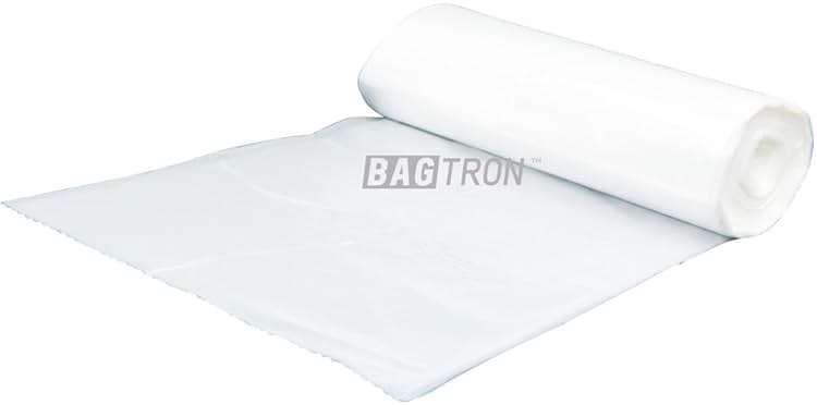 Bagtron 12-16 Gallon Trash Bags, 8 Micron High Density Garbage Can Liners Bulk, 24" x 33", Natural Clear, 1000 Count - Image 7